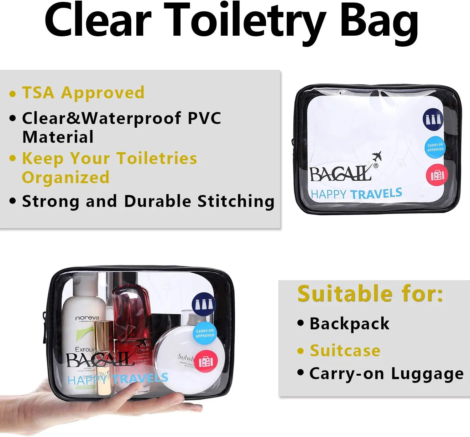 BAGAIL 8 Set/9 Set Packing Cubes Luggage Packing Organizer for Travel, Suitcase Packing Bags for Travel Accessories