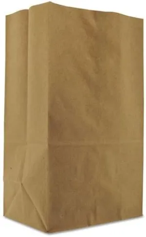 BAGSK1857 1/8 BBL 57# Squat Paper Bag, Natural Grocery Sack, Brown, 500-Bundle