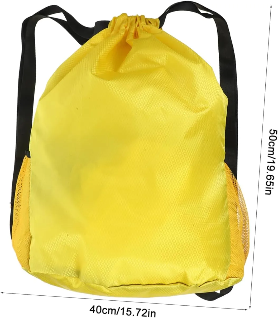 balacoo Strong Practical Waterproof Drawstring Backpack Large Gym Bag for Workout Hiking and Outings