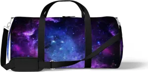 Beautiful Starry Sky Sports Duffel Bag Travel Gym Tote Bags Lightweight Durable Shoulder Strap Waterproof Polyester Outside Mesh Pocket Overnight Trip Duffel Bag for Women Men