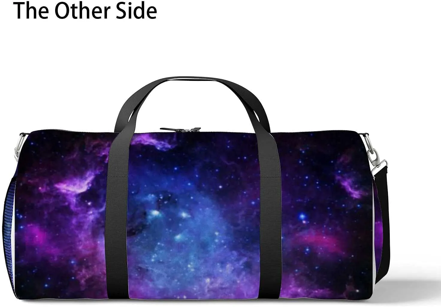 Beautiful Starry Sky Sports Duffel Bag Travel Gym Tote Bags Lightweight Durable Shoulder Strap Waterproof Polyester Outside Mesh Pocket Overnight Trip Duffel Bag for Women Men