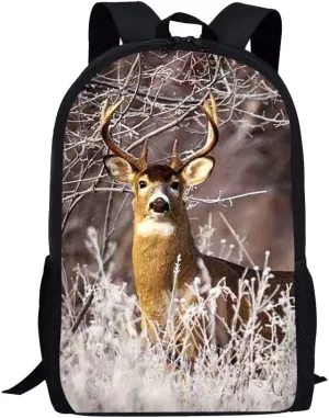 Beauty Collector 3D Animal Print Lightweight Backpacks Casual School Bags Daypacks