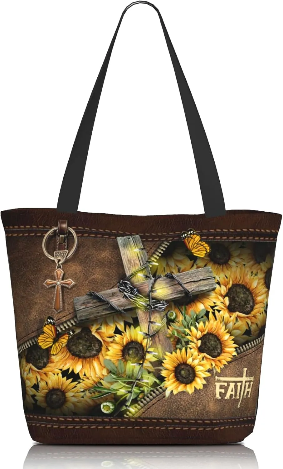 Bible Tote Bags For Women Christian Tote Bag Reusable Shopping Bags for Women Bible Verse Shoulder Bag Christian Gifts