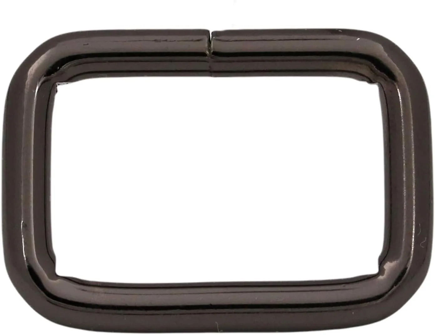 BIKICOCO Metal Rectangle Ring Buckles Square Strap Webbing Belt Rings for Bag Purse Non Welded 1 x 5/8 Inch
