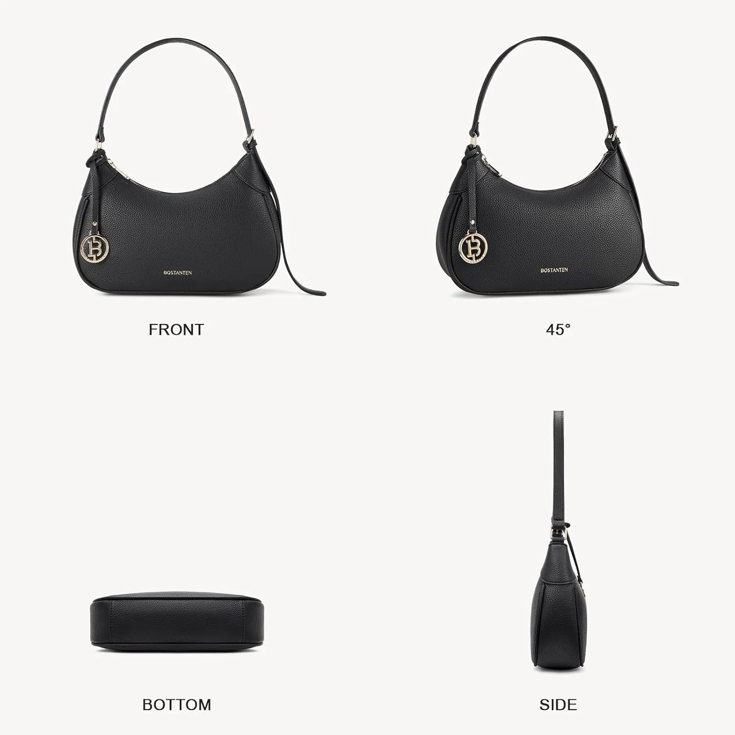 BOSTANTEN Small Purses for Women Trendy Cresent Shoulder Bag Hobo Handbags