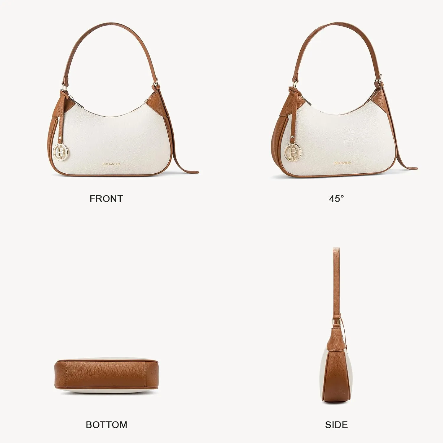 BOSTANTEN Small Purses for Women Trendy Cresent Shoulder Bag Hobo Handbags