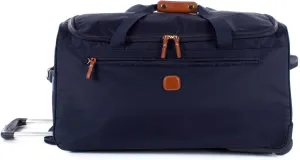 Bric's X-Bag Rolling Duffel Bag - 28 Inch Travel Bag for Men and Women - Luxury Weekender Luggage - Navy
