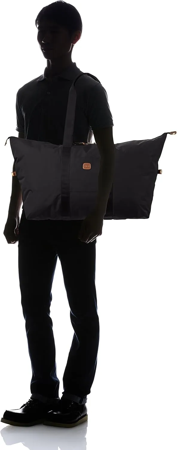 Bric's X-Bag/X-Travel 2.0 Overnight Weekender Folding Duffel Bag - 22" Carry On Bag - Black