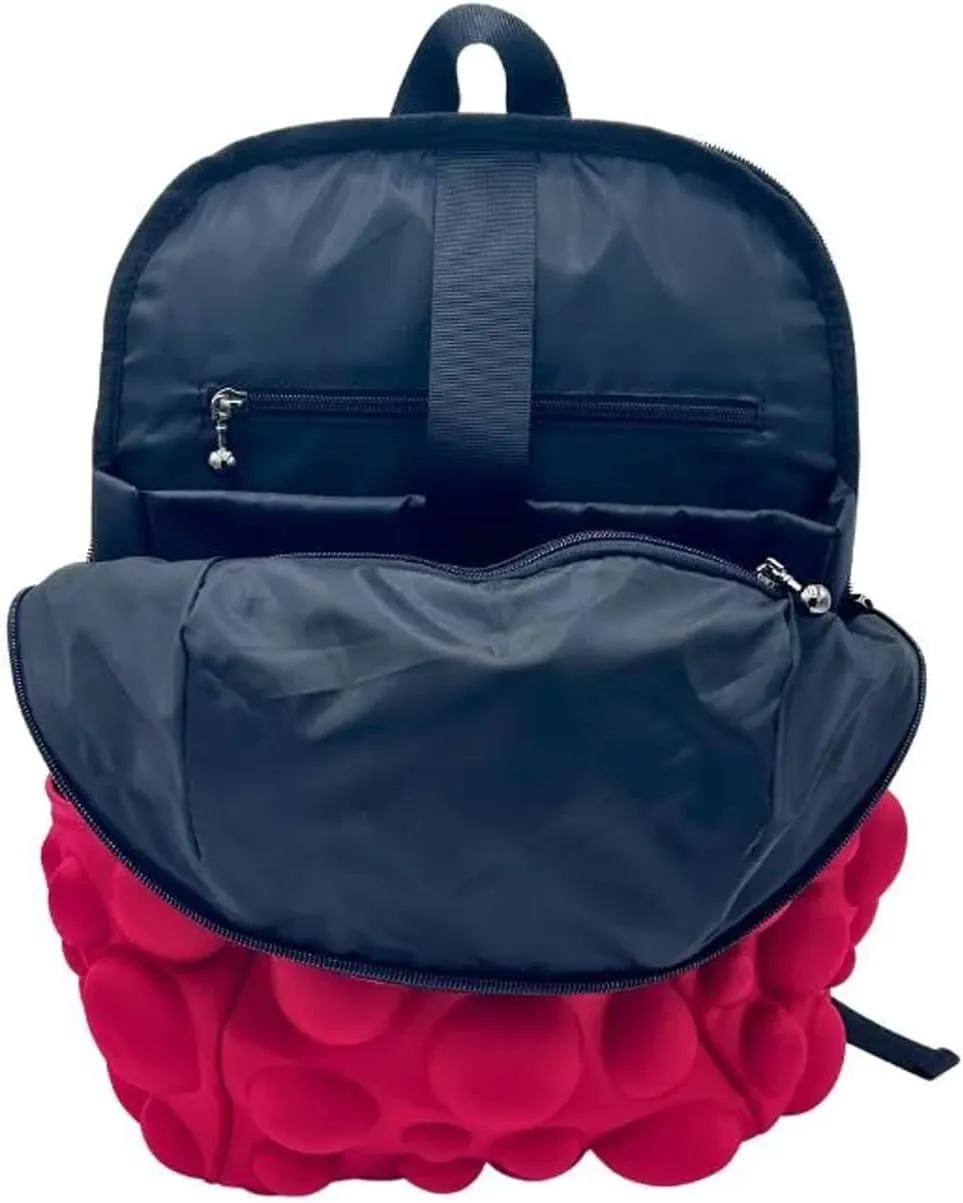Bubble Hot Tamale Ultra Smooth Red Premium 15" Laptop Stylish Lightweight Backpack Carry On Unisex Casual Travel Commuter Bag for Men & Women