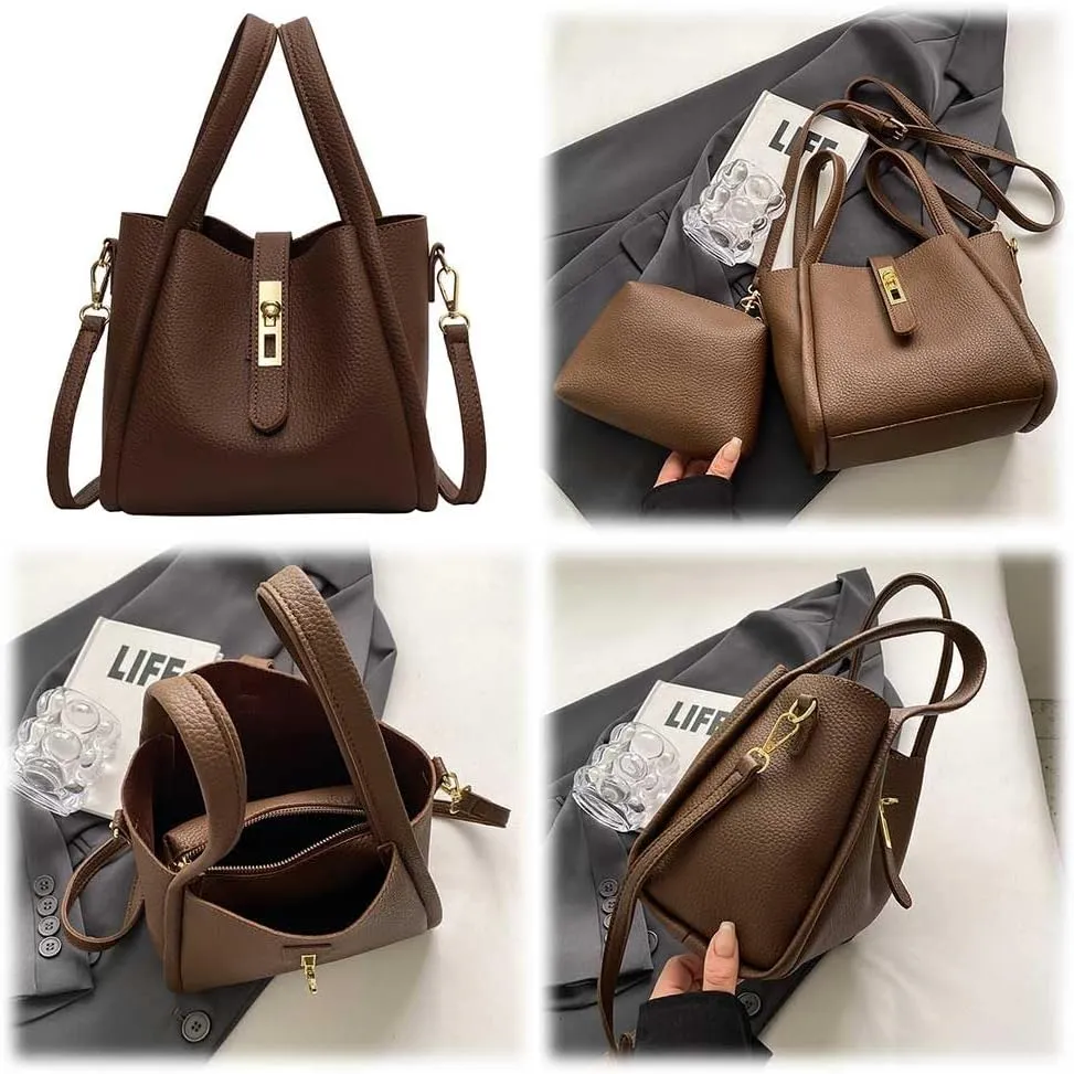 Bucket Bag for Women,Trendy Bucket Crossbody Bag Small Vintage Elegant Tote Bag Women's Shoulder Handbags Cluth Purse