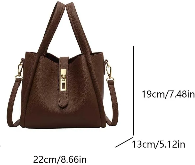Bucket Bag for Women,Trendy Bucket Crossbody Bag Small Vintage Elegant Tote Bag Women's Shoulder Handbags Cluth Purse