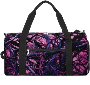 Camouflage Branch Art Gym Duffle Bag Waterproof Travel Bag Small for Sports and Weekend Getaway