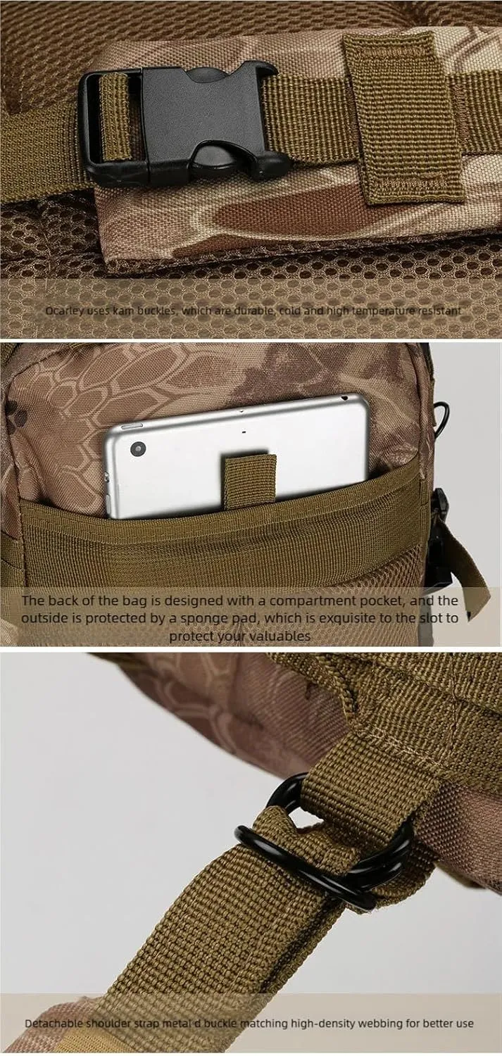 Camouflage Training Multi-Functional Tactical Emergency Backpack MOLLE System Military Earthquake Trekking Equipment