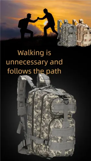Camouflage Training Multi-Functional Tactical Emergency Backpack MOLLE System Military Earthquake Trekking Equipment