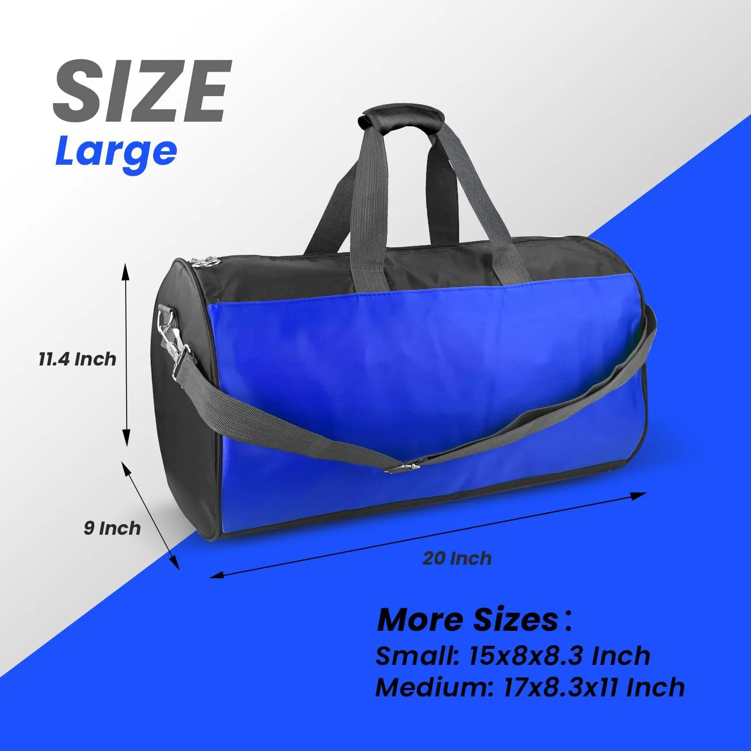 C&F BOGMOST Travel Duffel Bag Large Foldable Waterproof Gym Bag for Gym Beach Swim Bag Men Women Duffle Bag Lightweight Oxford Cloth Sports Bag -Blue