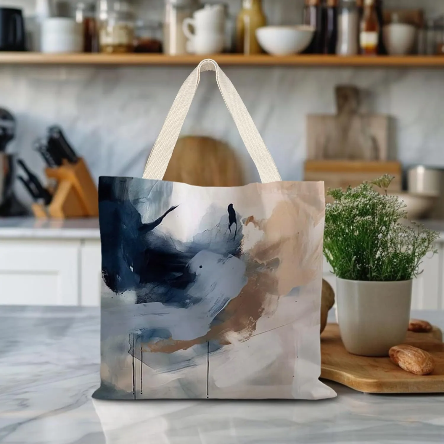 Canvas Tote - Aesthetic, Boho, Vintage Reusable Grocery Bag