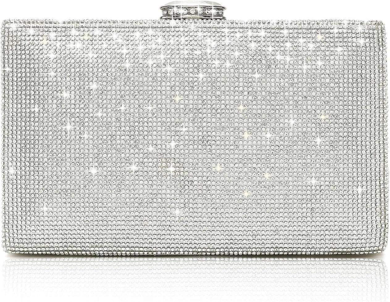 CARIEDO Women's Evening Bag Elegant Clutch Sophisticated Diamond Handbag Prom Wedding Party