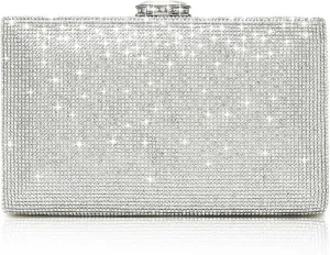 CARIEDO Women's Evening Bag Elegant Clutch Sophisticated Diamond Handbag Prom Wedding Party