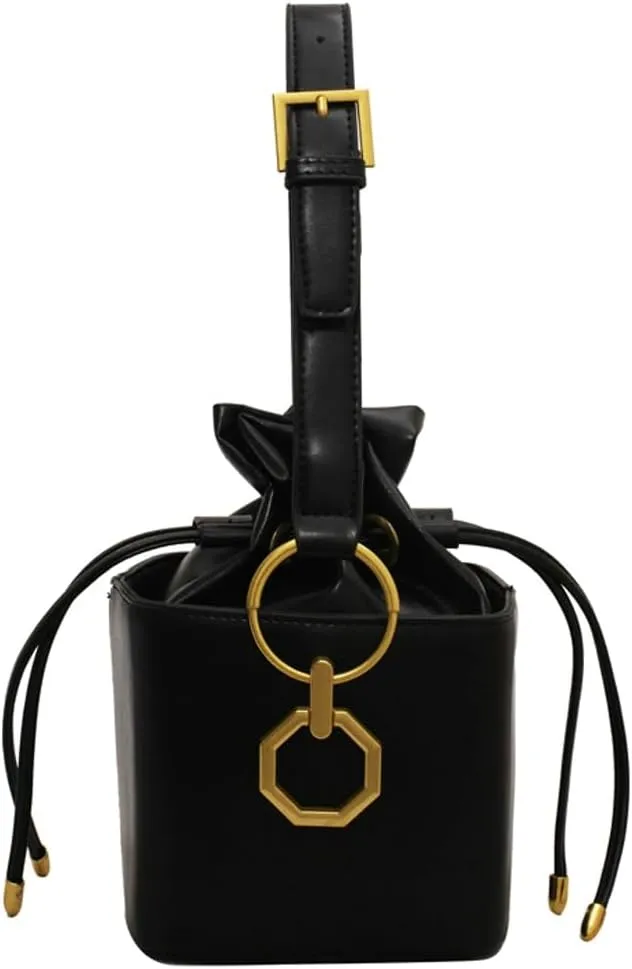 Casual Bucket Bag Trendy Crossbody Bags For Women Vegan Leather Handbags Elegant Clutch Purses Women’s Evening Bag