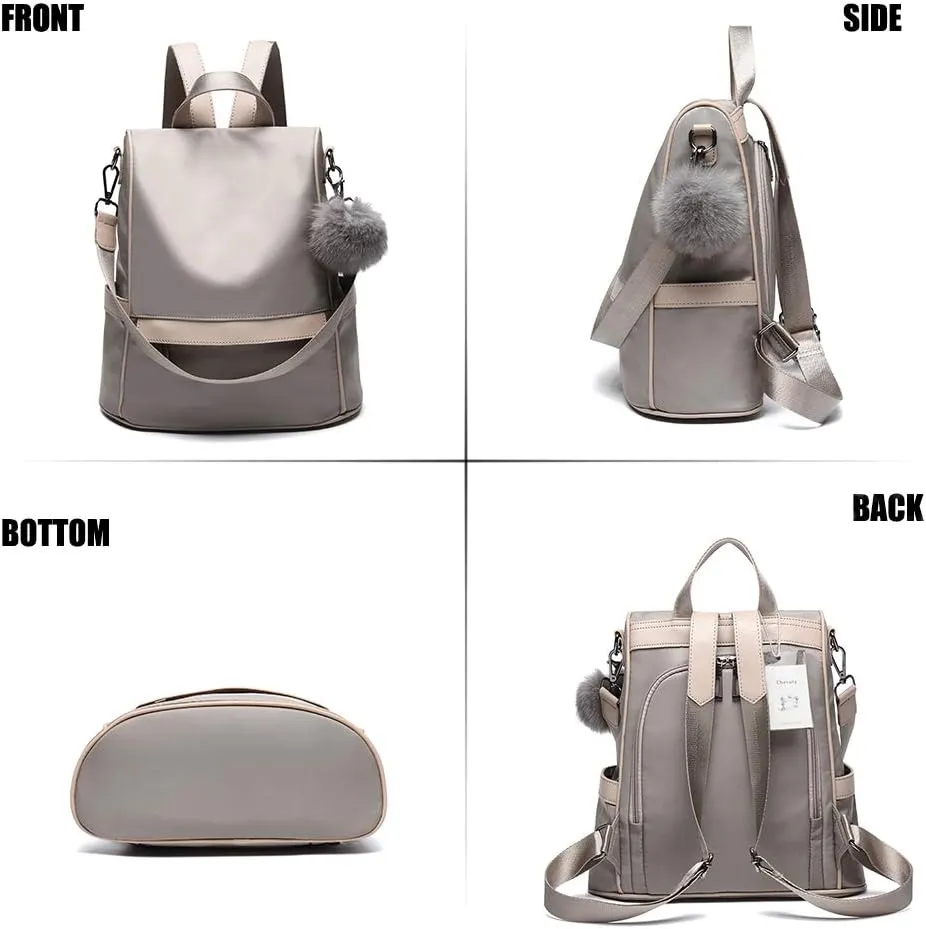 CHERUTY Women Backpack Purse Nylon Anti-theft Fashion Casual Lightweight Travel Shoulder Bag