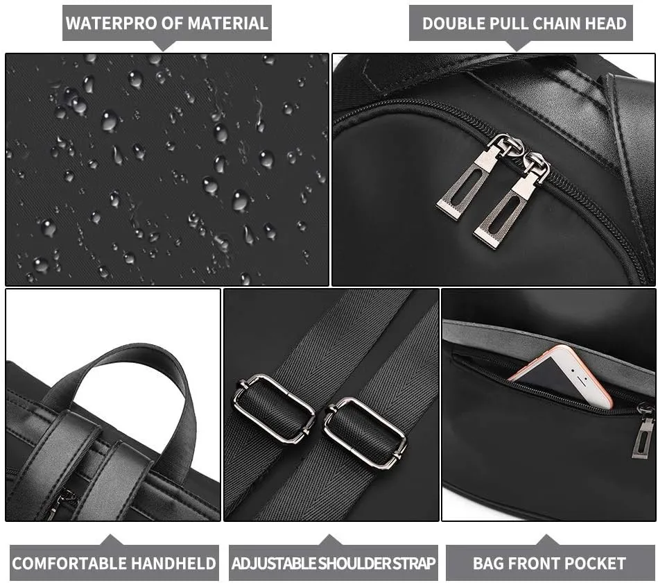 CHERUTY Women Backpack Purse Nylon Anti-theft Fashion Casual Lightweight Travel Shoulder Bag