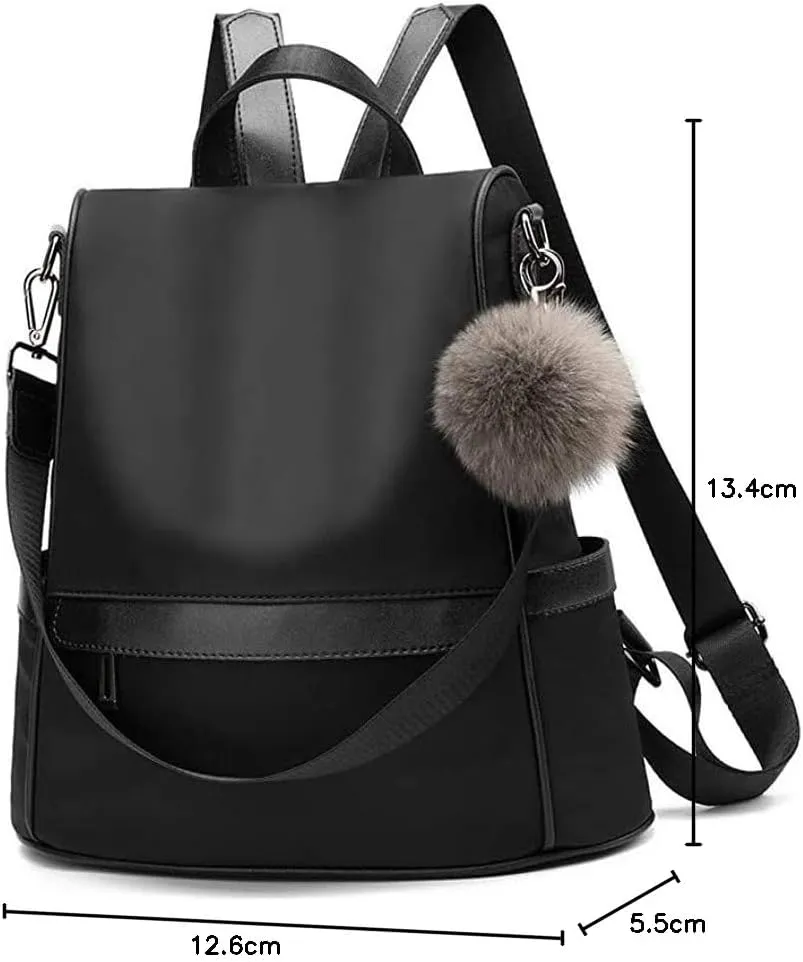 CHERUTY Women Backpack Purse Nylon Anti-theft Fashion Casual Lightweight Travel Shoulder Bag