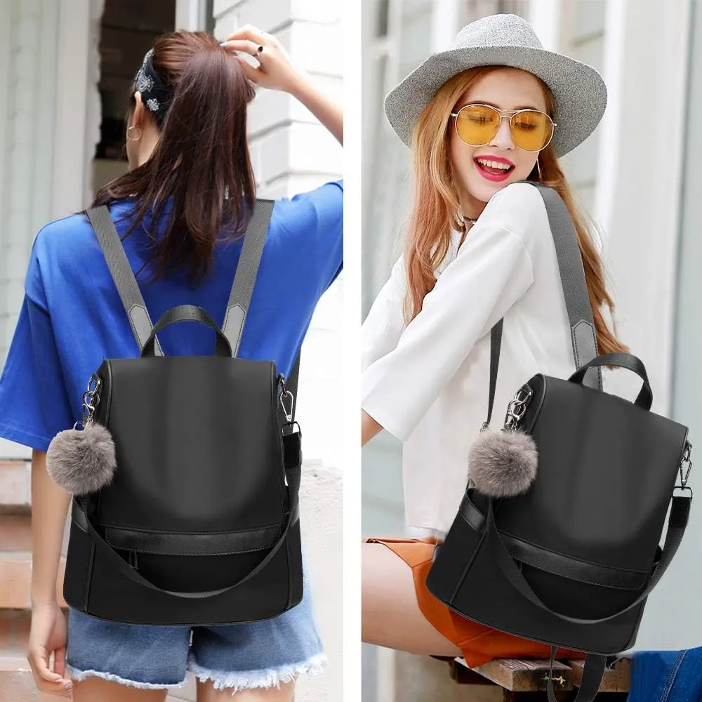 CHERUTY Women Backpack Purse Nylon Anti-theft Fashion Casual Lightweight Travel Shoulder Bag