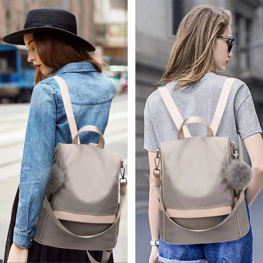 CHERUTY Women Backpack Purse Nylon Anti-theft Fashion Casual Lightweight Travel Shoulder Bag