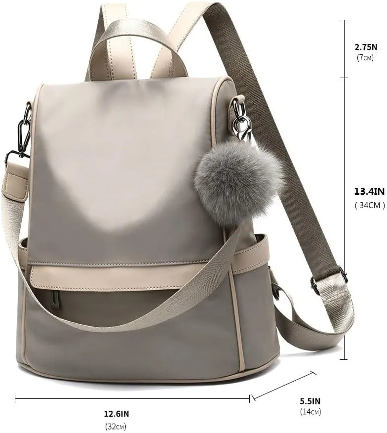 CHERUTY Women Backpack Purse Nylon Anti-theft Fashion Casual Lightweight Travel Shoulder Bag