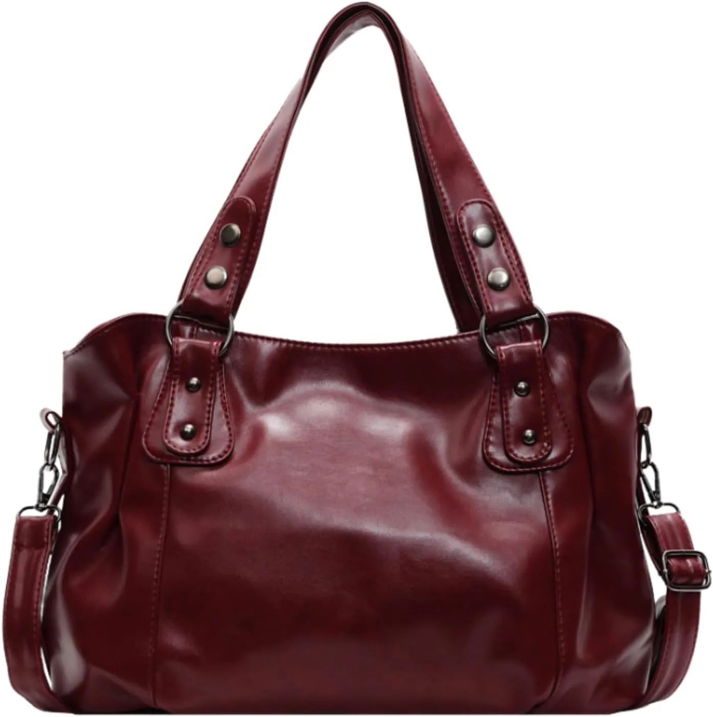 City Bowling Bags Trendy Y2k Streetwear Women's Leather Tote Bag Preppy Cute Purse