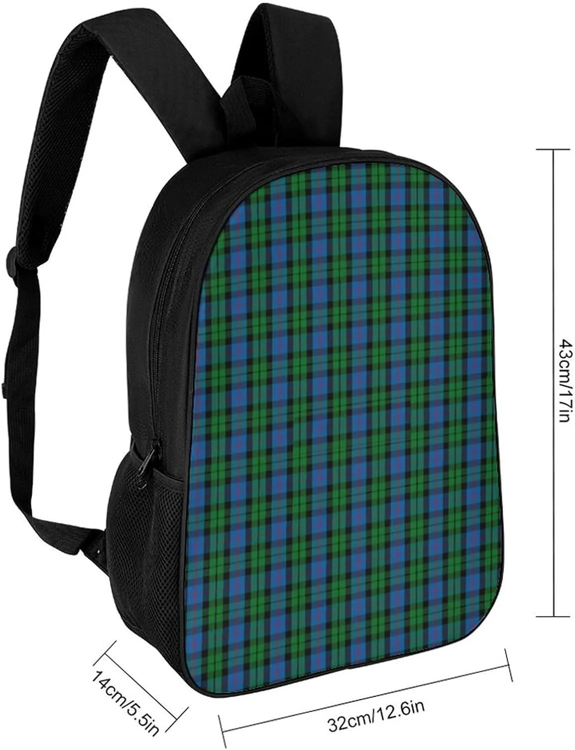 Clan Morrison Tartan Backpack Lightweight Waterproof Backpacks Laptop Backpack for Unisex Casual Travel Daypacks Large Capacity