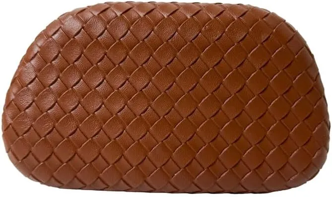 Clutch Purses for Women Evening/Wedding Chic Woven Bag Formal PU Leather Purse Designer Handbags for Party Prom