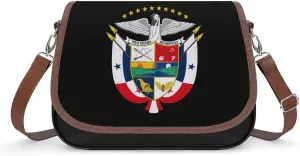 Coat of Arms of Panama Crossbody Bags for Women Shoulder Bag Flap Handbags Leather Cross Body Purse