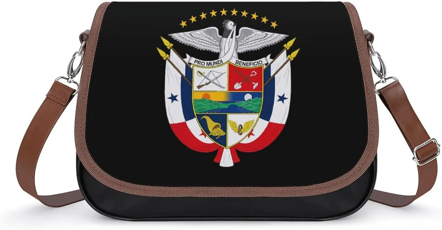 Coat of Arms of Panama Crossbody Bags for Women Shoulder Bag Flap Handbags Leather Cross Body Purse
