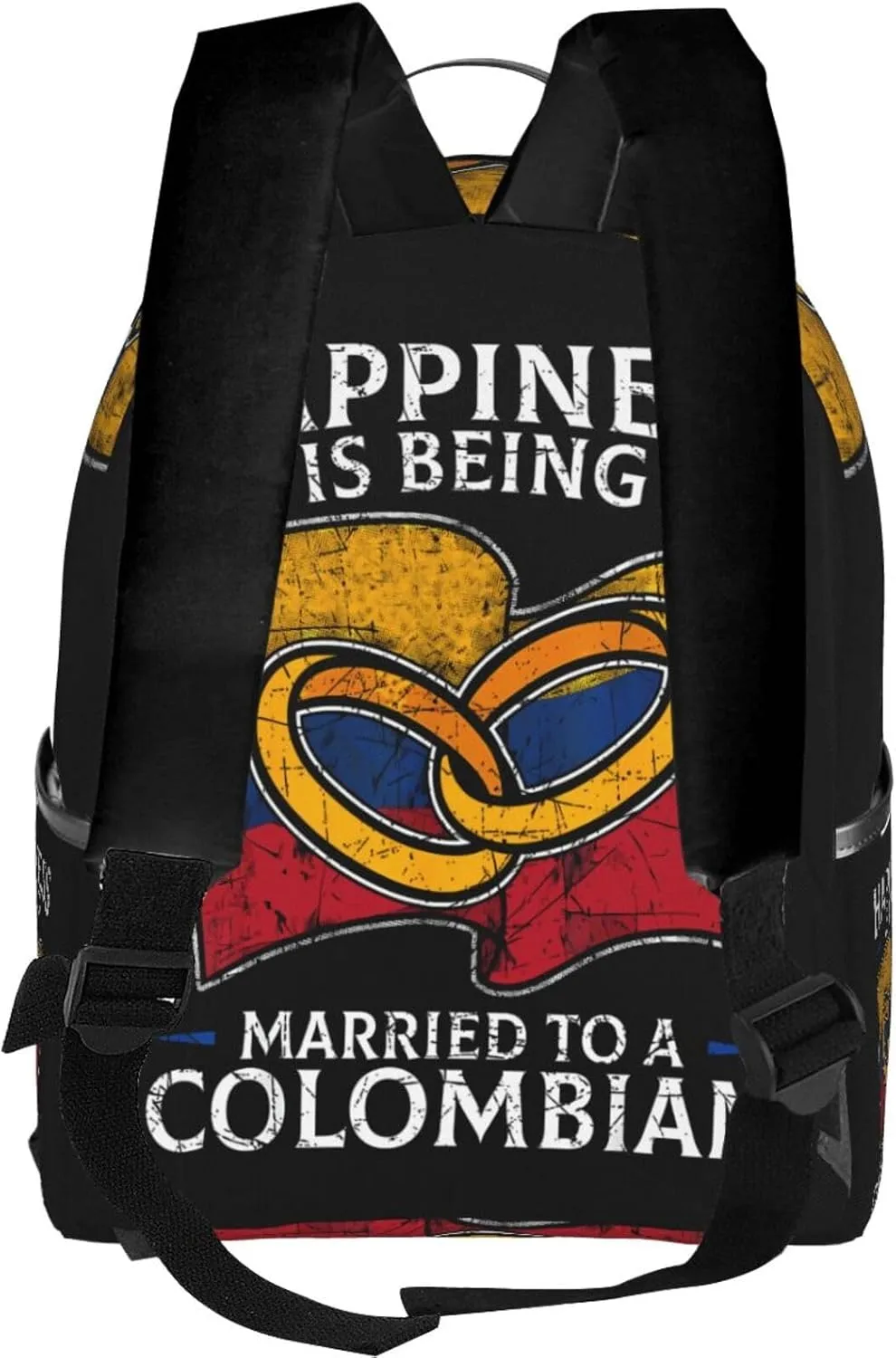 Colombia Marriage Colombian Married Flag Culture Casual Backpacks Laptop Backpack Carry-on Daypack Sports Travel Rucksack Lightweight Working Bag for Outdoor Hiking Cycling Walking