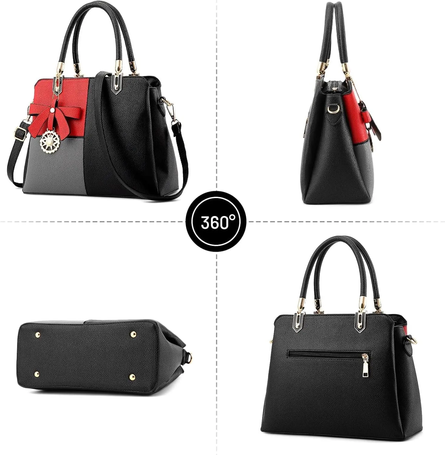 Color Block Women Handbag Elegant Womens Shoulder Bag Crossbody Bag