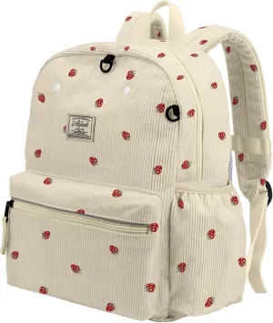 Corduroy Kids Backpack for Boys 6-10: Boys Girls Backpacks for Elementary Kindergarten 15” H Fit Folder