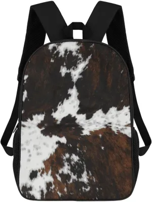 Cowhide, Cow SkinPrint Pattern Backpack Lightweight Waterproof Backpacks Laptop Backpack for Unisex Casual Travel Daypacks Large Capacity