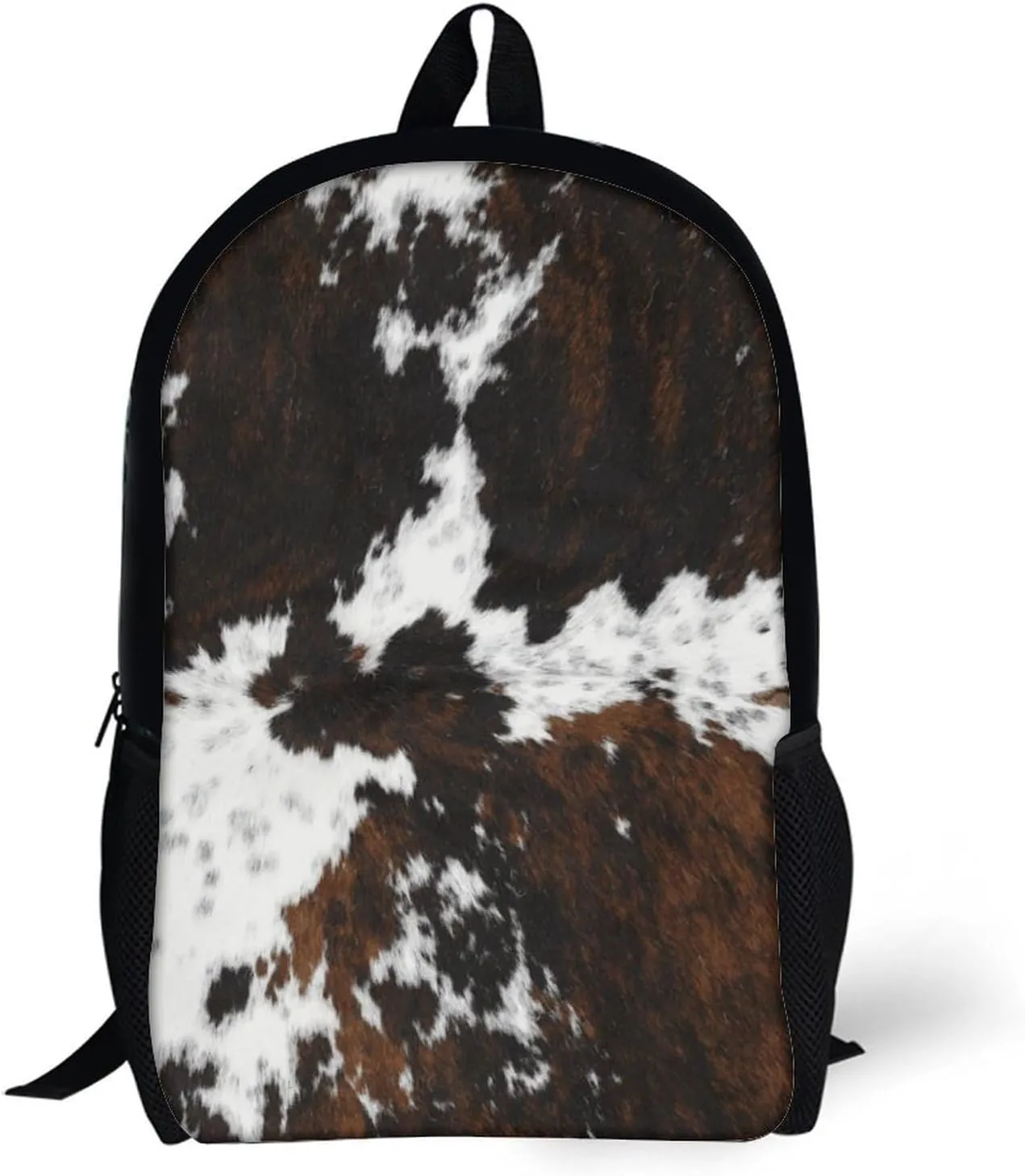Cowhide, Cow SkinPrint Pattern Backpack Lightweight Waterproof Backpacks Laptop Backpack for Unisex Casual Travel Daypacks Large Capacity