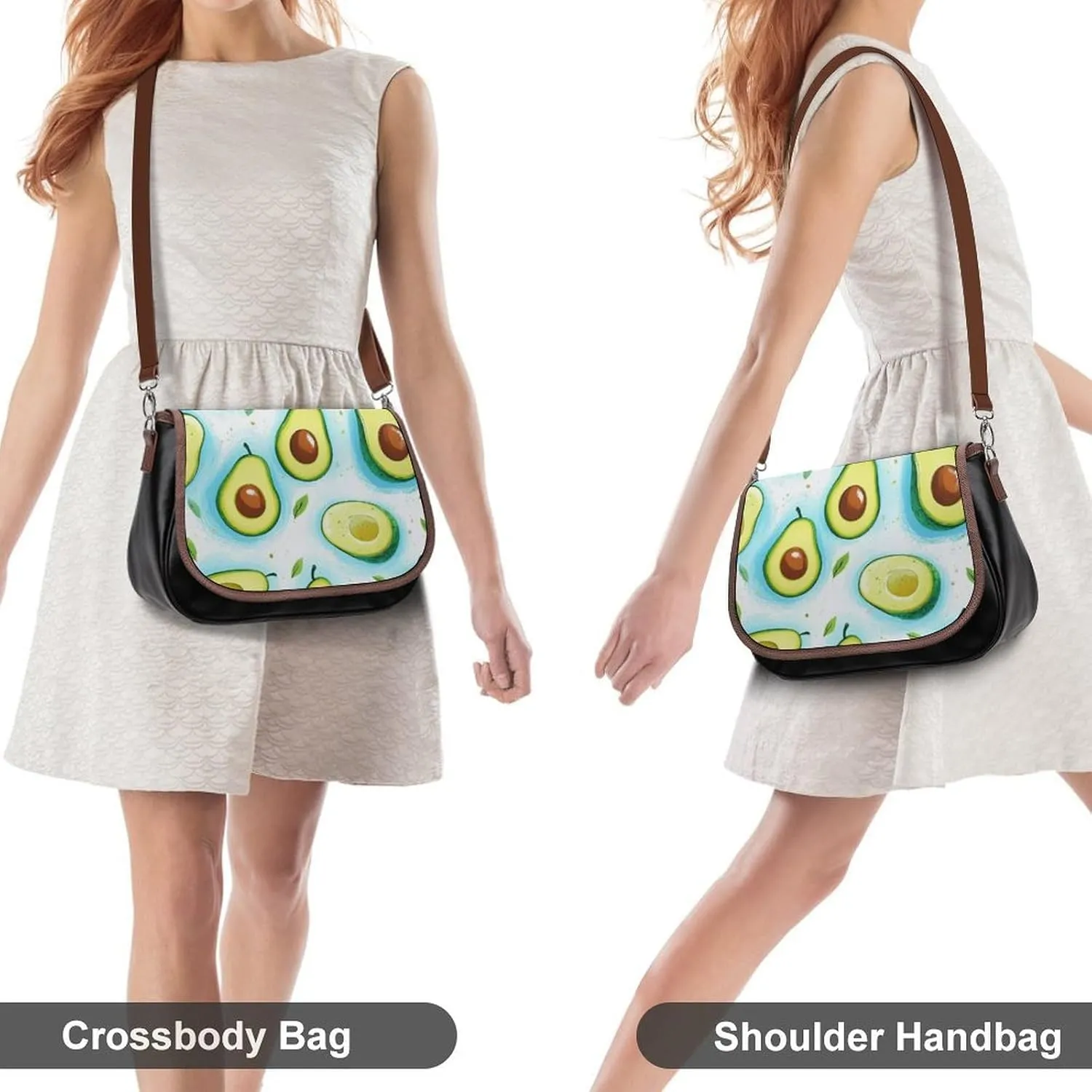 Crossbody Bag with Adjustable Strap for Women, Small Pu Leather Shoulder Handbags for Office