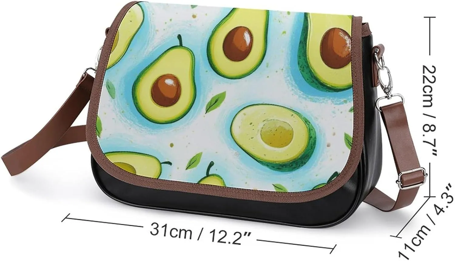 Crossbody Bag with Adjustable Strap for Women, Small Pu Leather Shoulder Handbags for Office