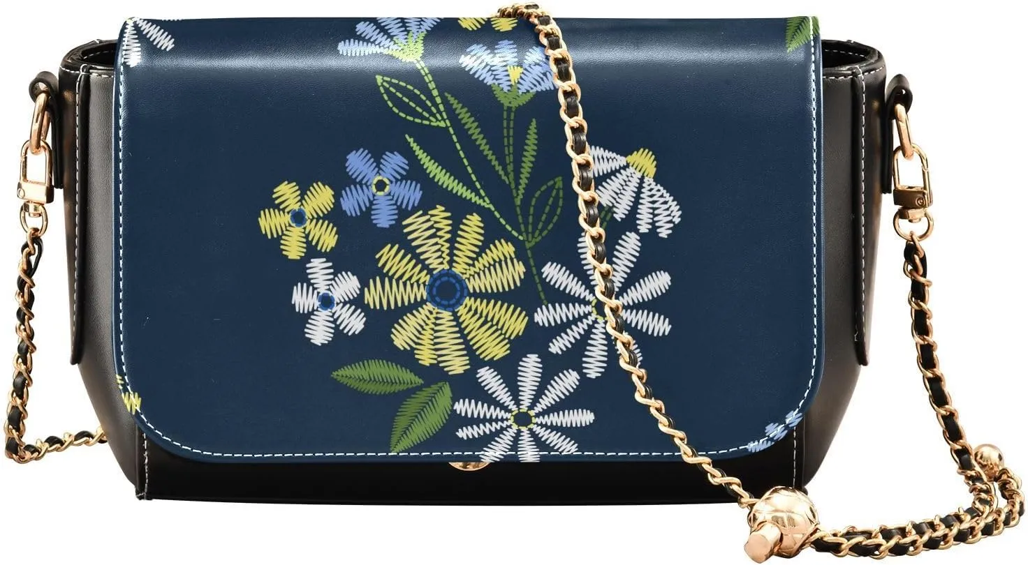 Crossbody Bags for Women Trendy Women's Black Shoulder Bag Small PU Leather Flap Cross Body Bag Handbags