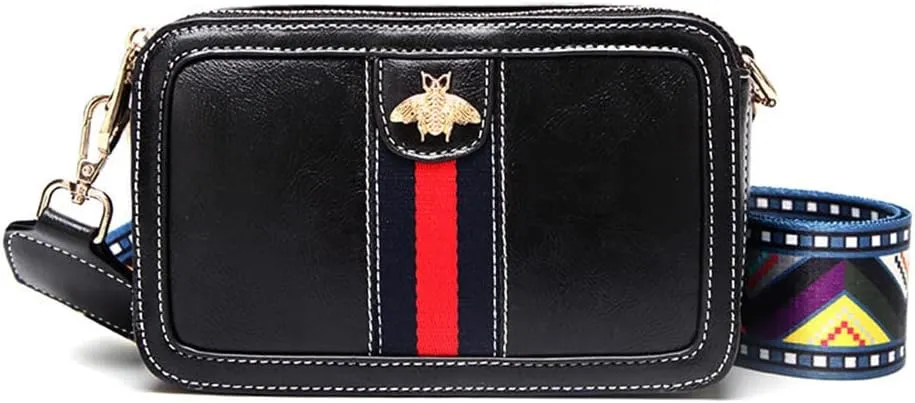 Crossbody Bags for Women,PU Leather Crossbody Purses for Women Shoulder Bag Retro Classic Purse Clutch Shoulder HandBag