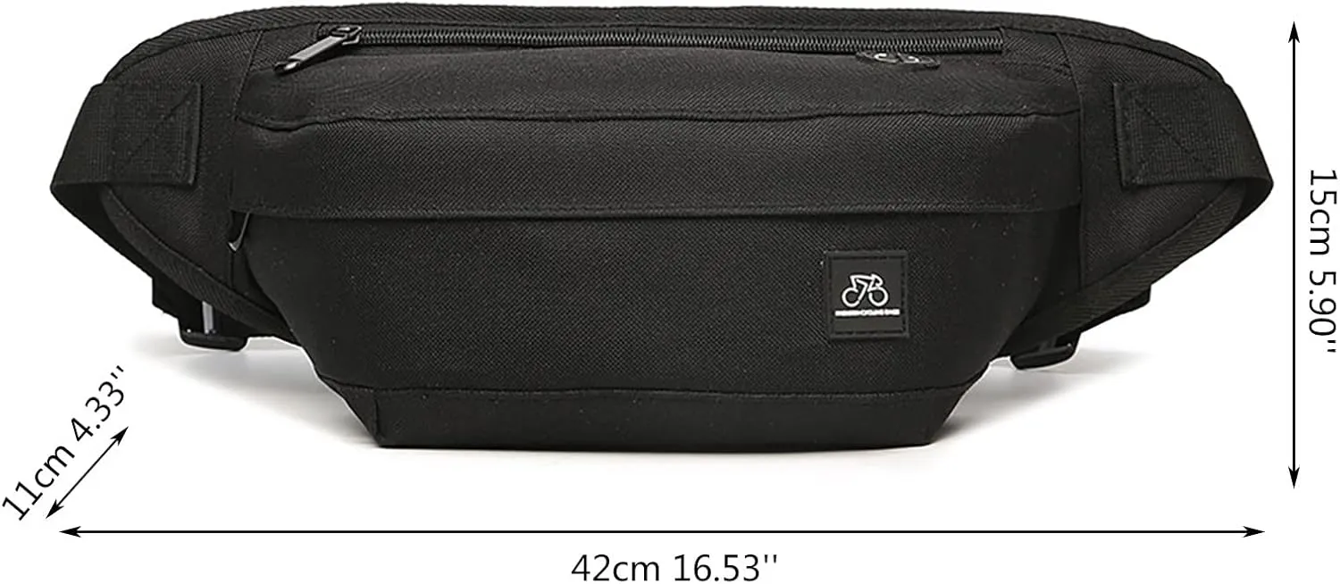 Crossbody Chest Bag Multipurpose Black Bags Waist Bag for Men Dog Walking Lightweight Fanny Pack for Women Small