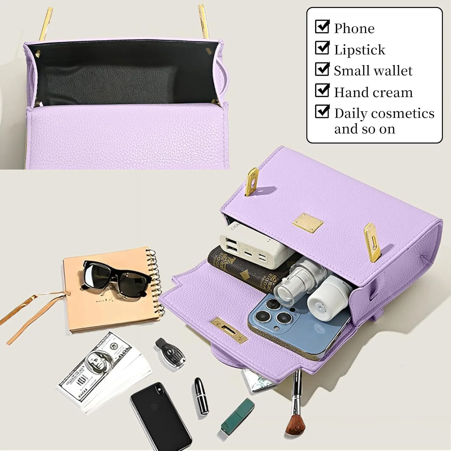 Crossbody Purse for Women, Purses for Women Crossbody Bag，Ladies Elegant Handbag Suitable for Work, Travel & Gift