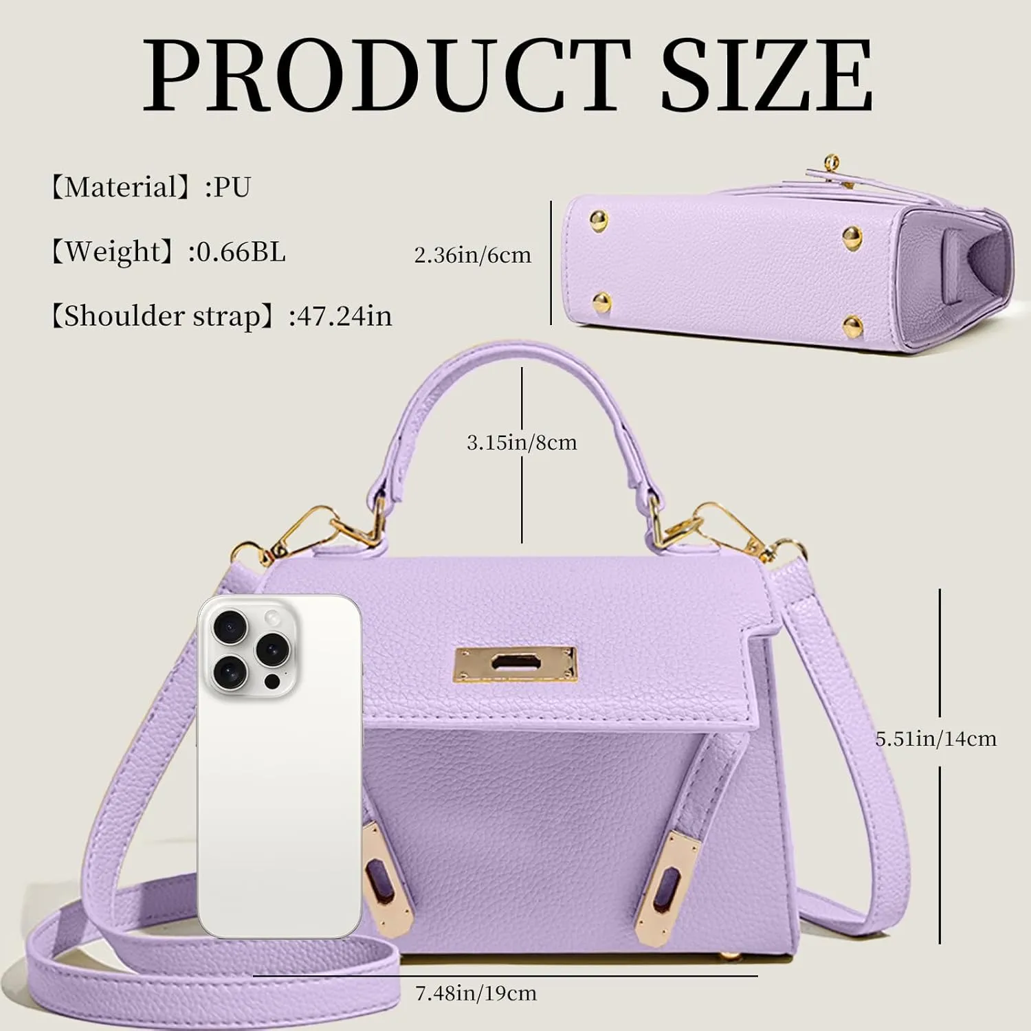 Crossbody Purse for Women, Purses for Women Crossbody Bag，Ladies Elegant Handbag Suitable for Work, Travel & Gift