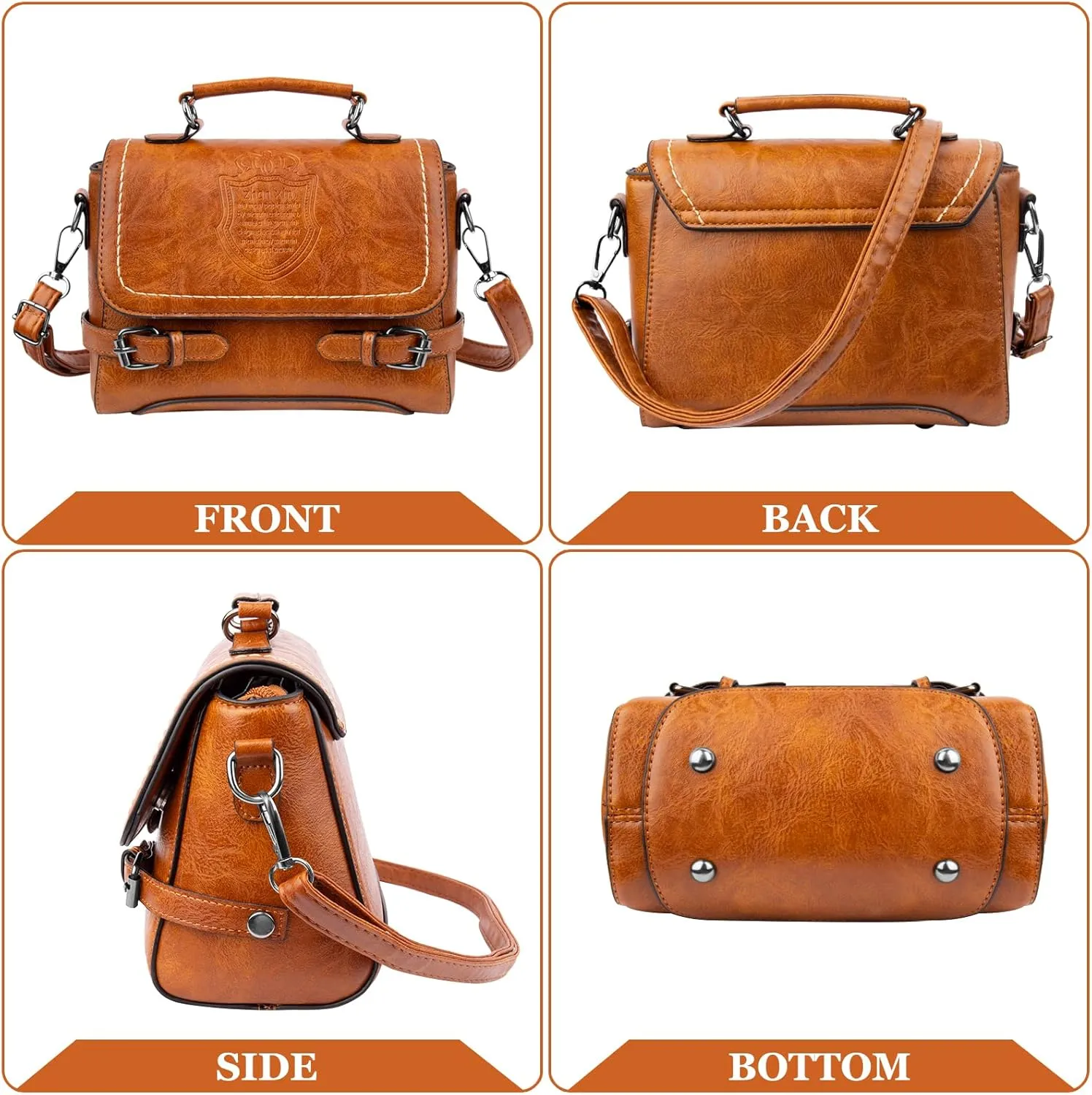 Crossbody Purses for Women, Cute Soft PU Leather Small Purse Handbags, Trendy Tote Clutch Purses Ladies Shoulder Bag