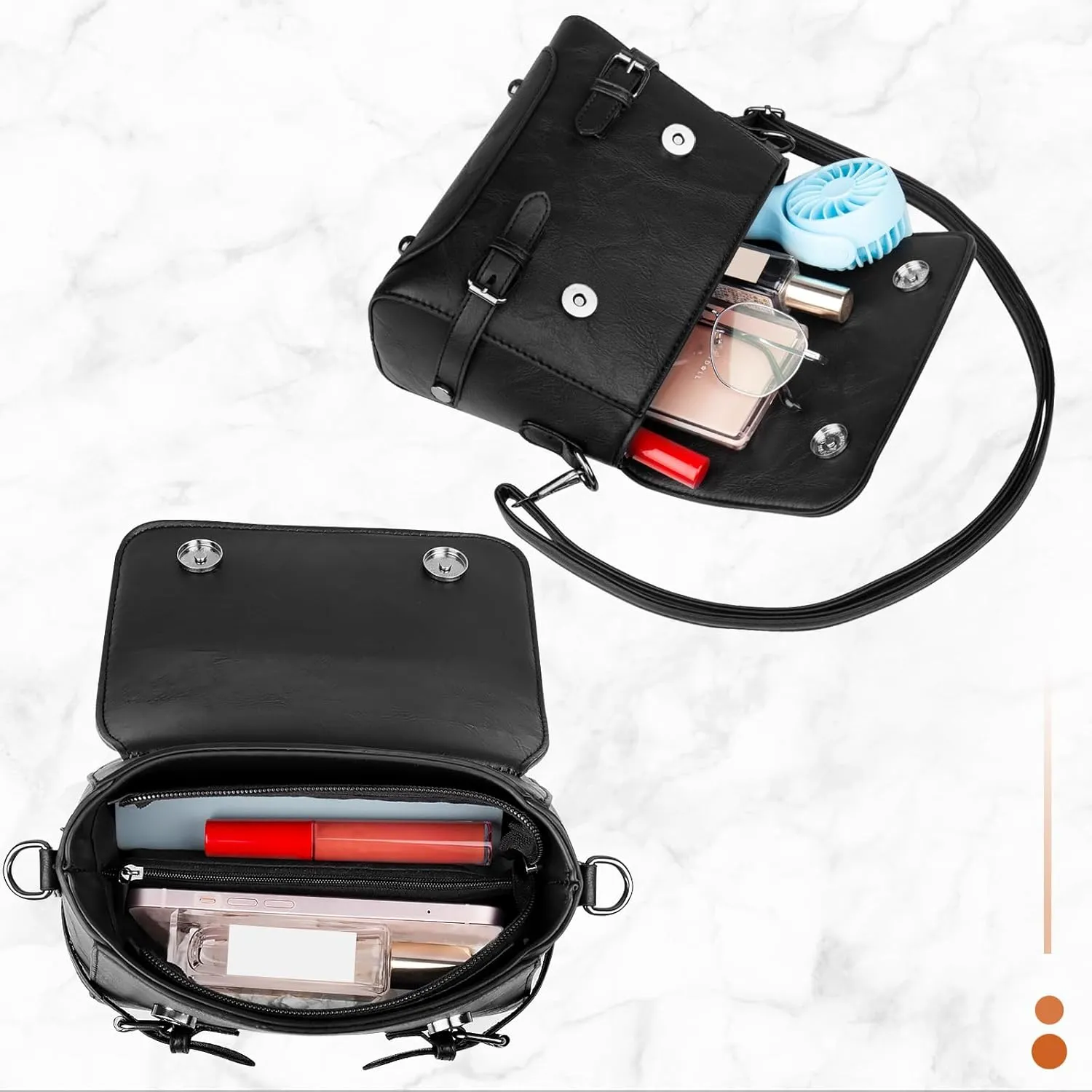Crossbody Purses for Women, Cute Soft PU Leather Small Purse Handbags, Trendy Tote Clutch Purses Ladies Shoulder Bag