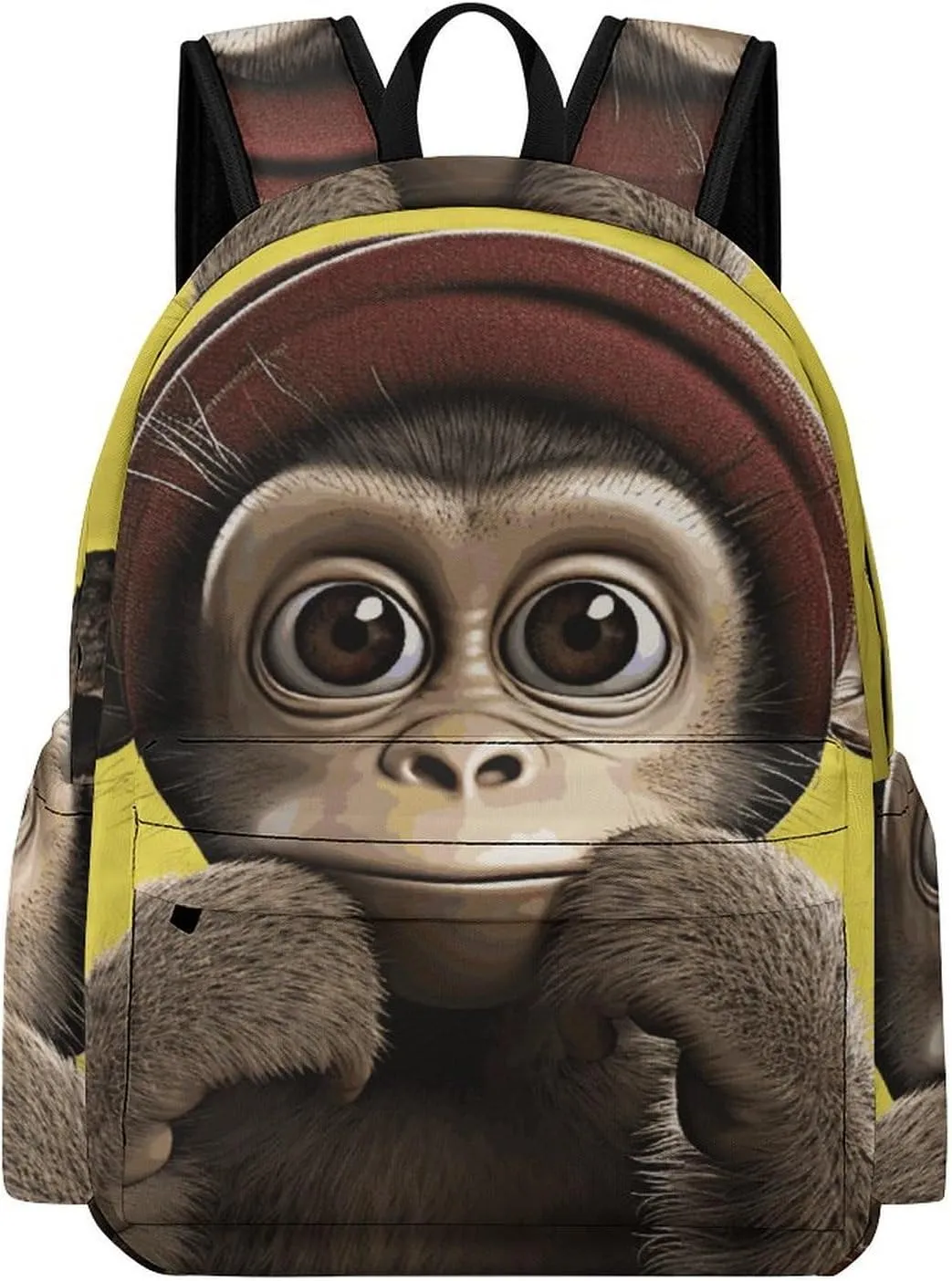 Curious Monkey Laptop Backpack for Women Lightweight Computer Bag Casual Bag Travel Backpacks for Men