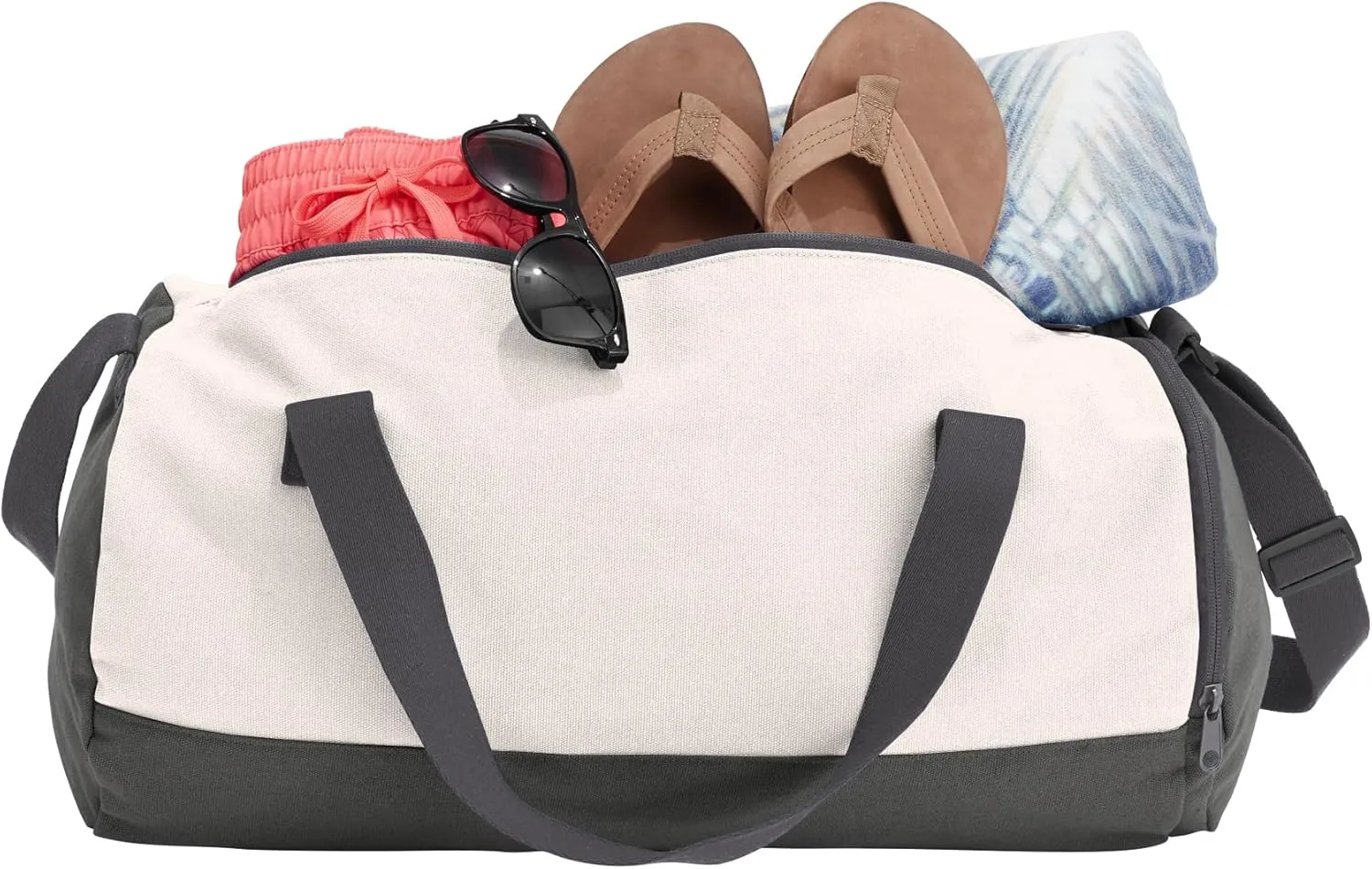 Custom Cotton Barrel Duffel - Perfect Gym Bag for Men & Women, Ideal Travel & Overnight Bag